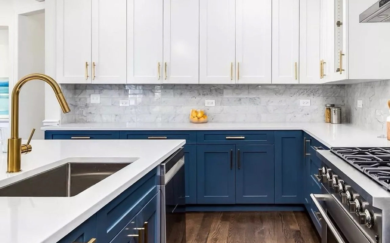 Completed kitchen renovation with refined finishes